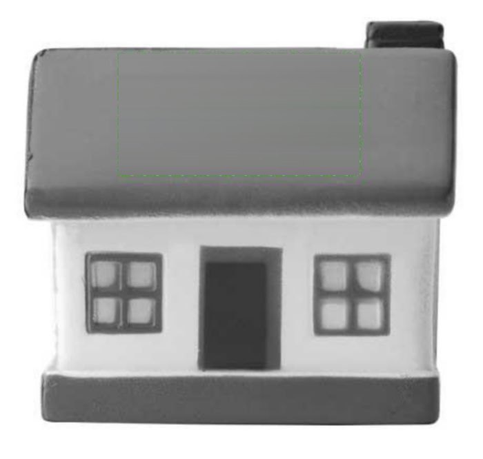 Anti-stress huis Bernadetta — drukvlak bovenzijde