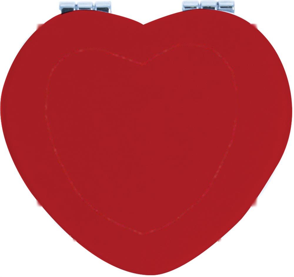 GLOW HEART - Magnetische dubbele spiegel — drukvlak bovenzijde