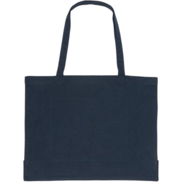 Impact AWARE ™ gerecycled katoenen shopper 145gsm — drukvlak artikel achterzijde