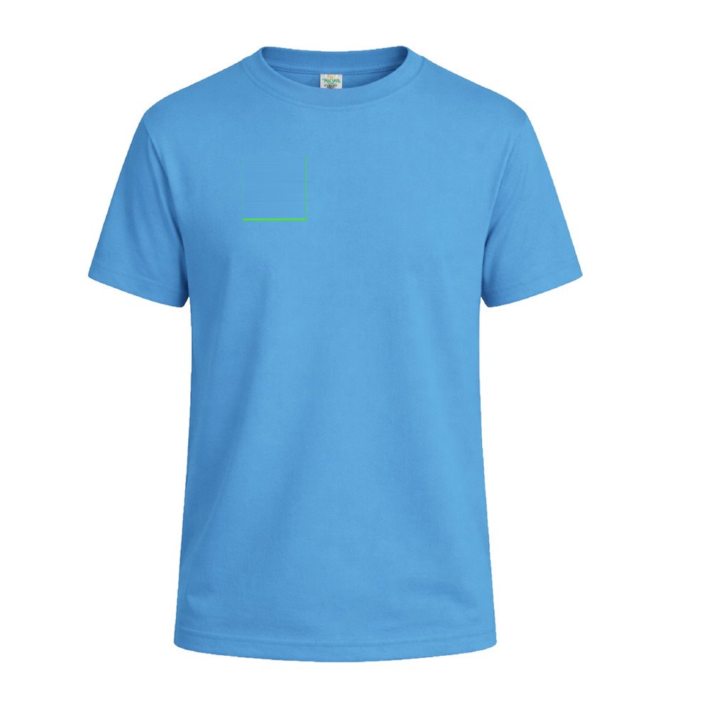 Kleuren Kinder T-Shirt "keya" YC150 — drukvlak rechterborst