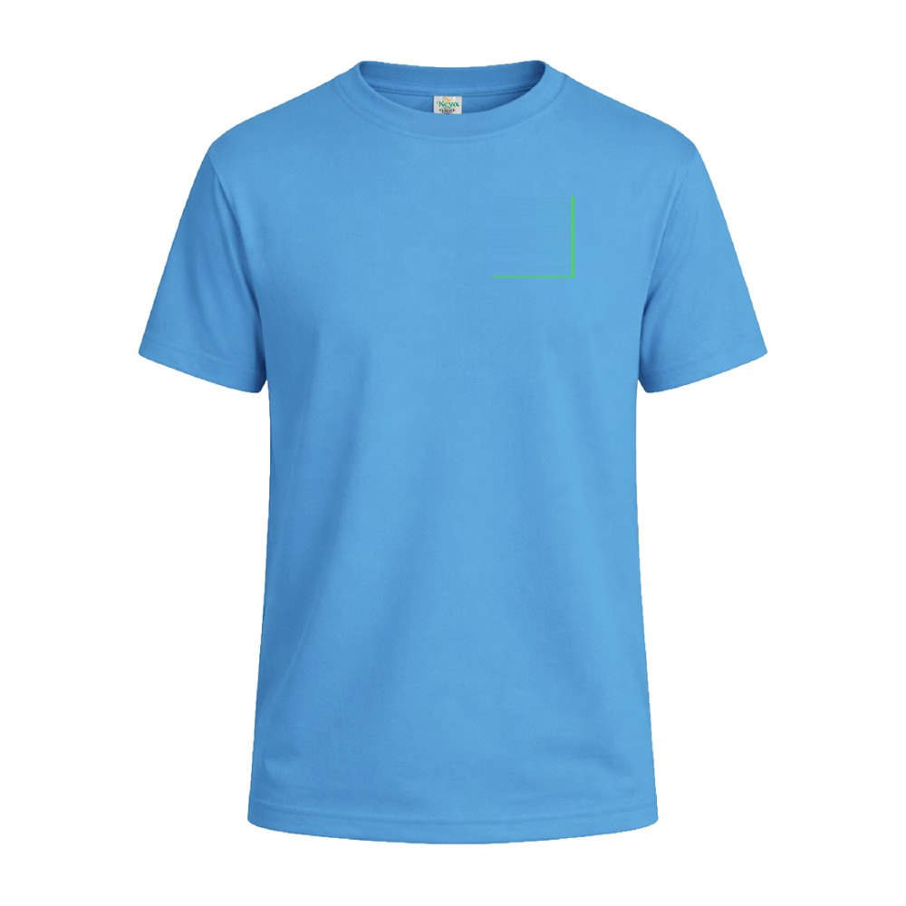 Kleuren Kinder T-Shirt "keya" YC150 — drukvlak linkerborst
