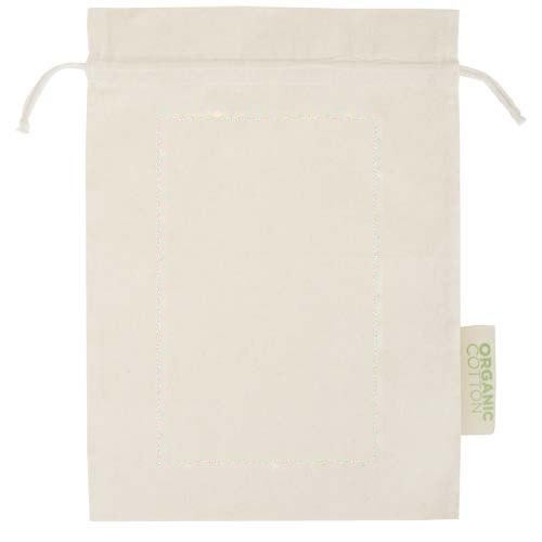 Odisha 140 g/m² OCS biologisch katoenen geschenktas – 42 x 30 cm — drukvlak romp