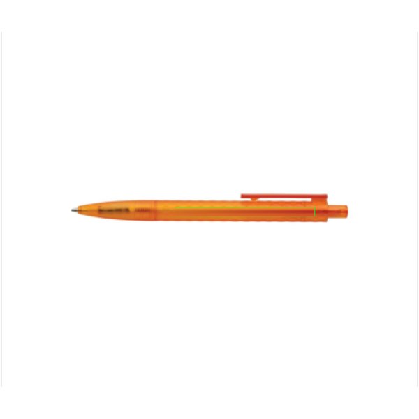 X3 GRS gerecycled PC plastic pen frosted — drukvlak naast clip