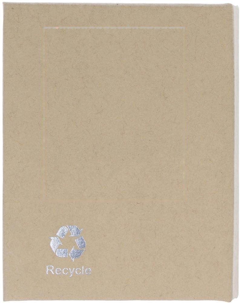 RECYCLO - Gerecycled memoblokje — drukvlak achterzijde
