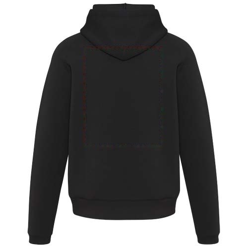 Danali 350 g/m² unisex interlock sport hoodie — drukvlak impact hoog op de achterzijde