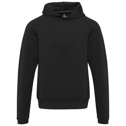 Danali 350 g/m² unisex interlock sport hoodie — drukvlak rechter borst
