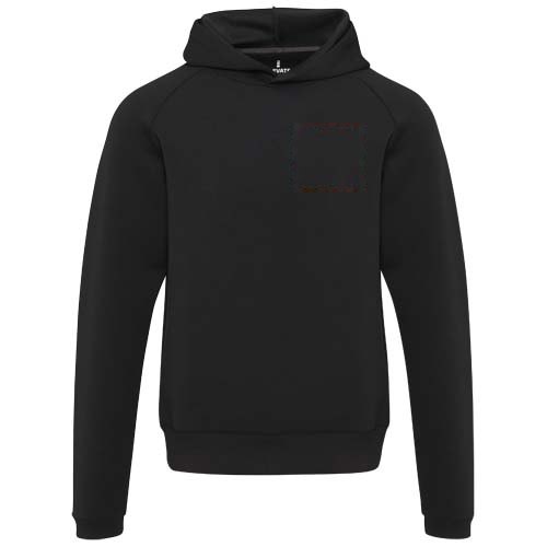 Danali 350 g/m² unisex interlock sport hoodie — drukvlak linker borst