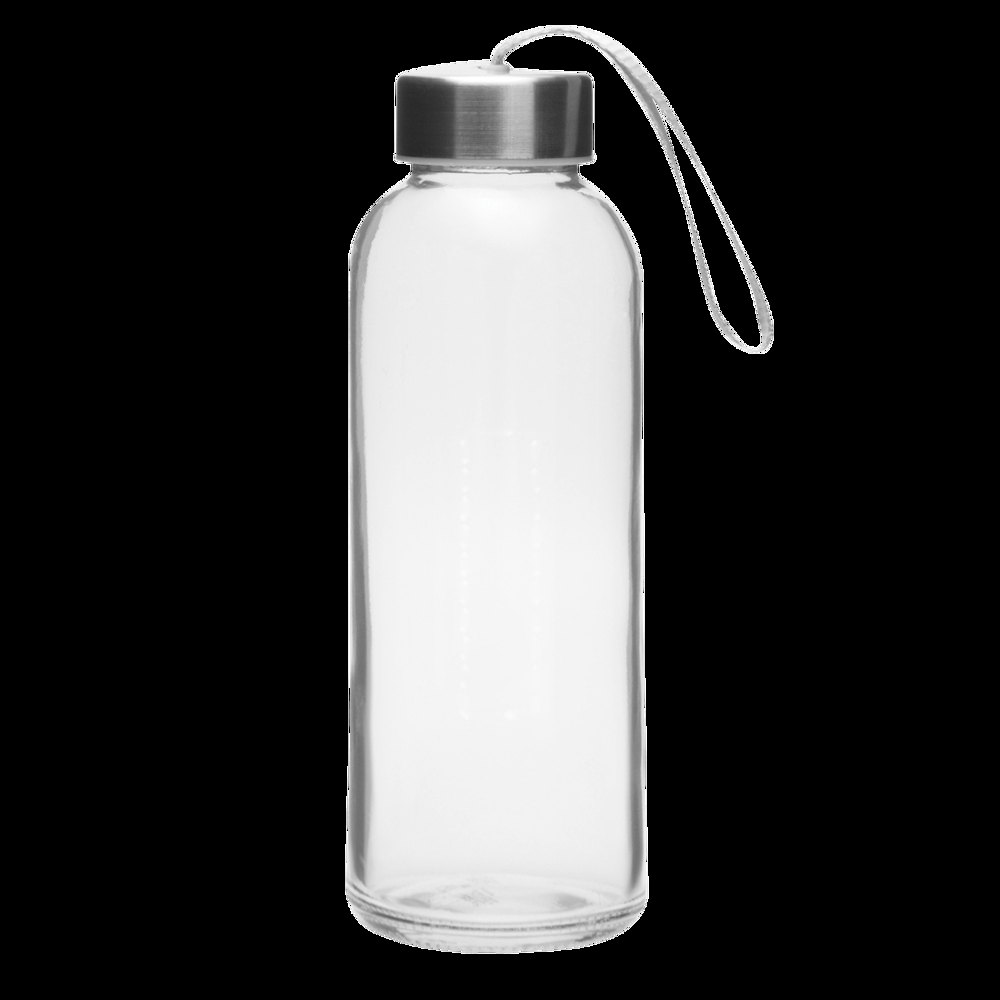 TAKE JUTY - Glazen drinkfles — drukvlak op de boven deel van de fles