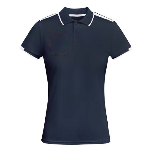 Tamil 150 g/m² sportpolo met korte mouwen voor dames — drukvlak rechter borst