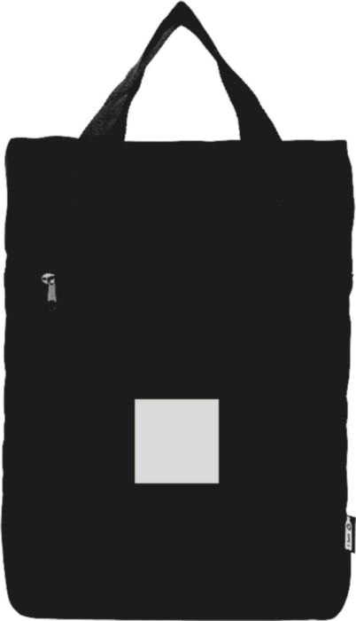 rPET polyester (600D) rugzak Olive — drukvlak voorvak