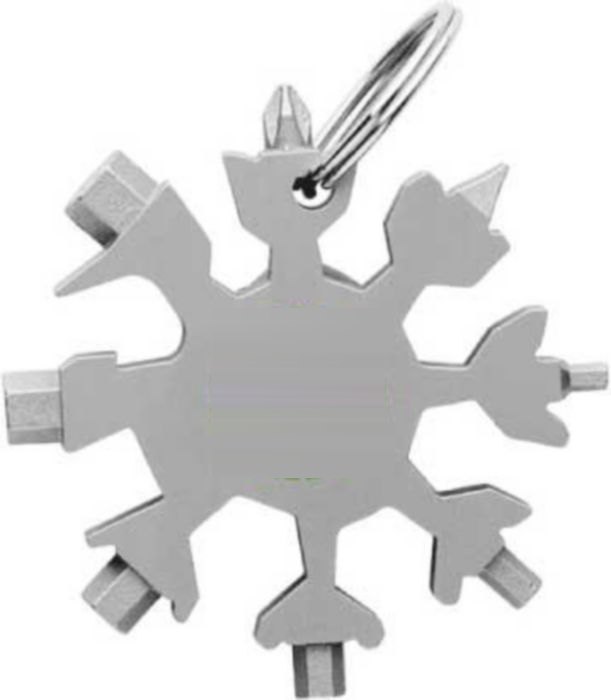 Multitool Abel | Rvs | 17 functies — drukvlak voorzijde