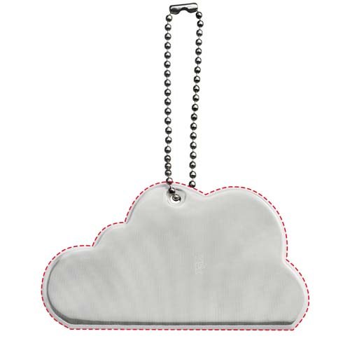 RFX™ Reflecterende hanger wolk — drukvlak voorkant (onder reflecterende laag)