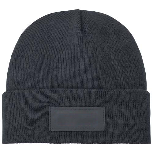 Boreas beanie met patch — drukvlak patch