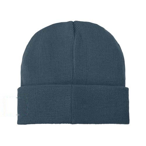 Boreas beanie met patch — drukvlak linkerzijde