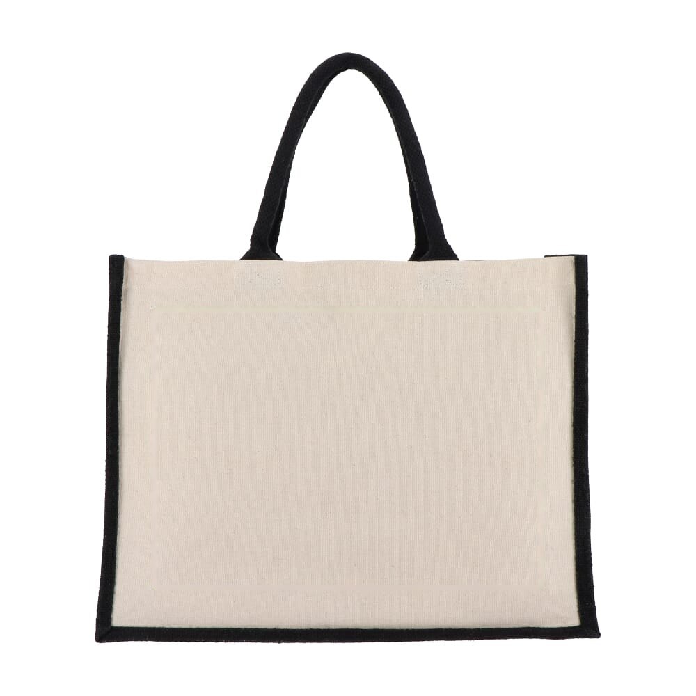 Jute-Katoen Tote OEKO-TEX® 42.5 x 19 x 32cm 320g/m² — drukvlak groot op de voorkant