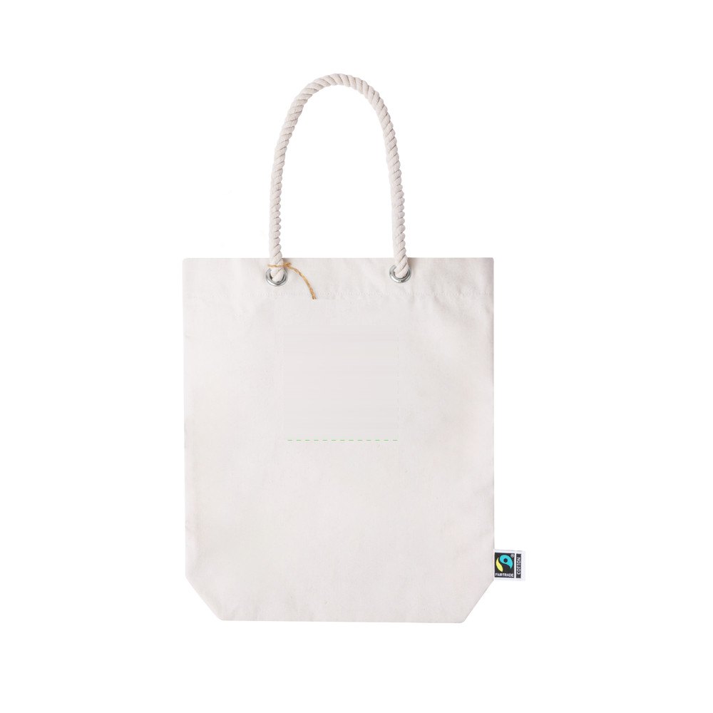 Tas Hexa Fairtrade — drukvlak voorzijde, klein
