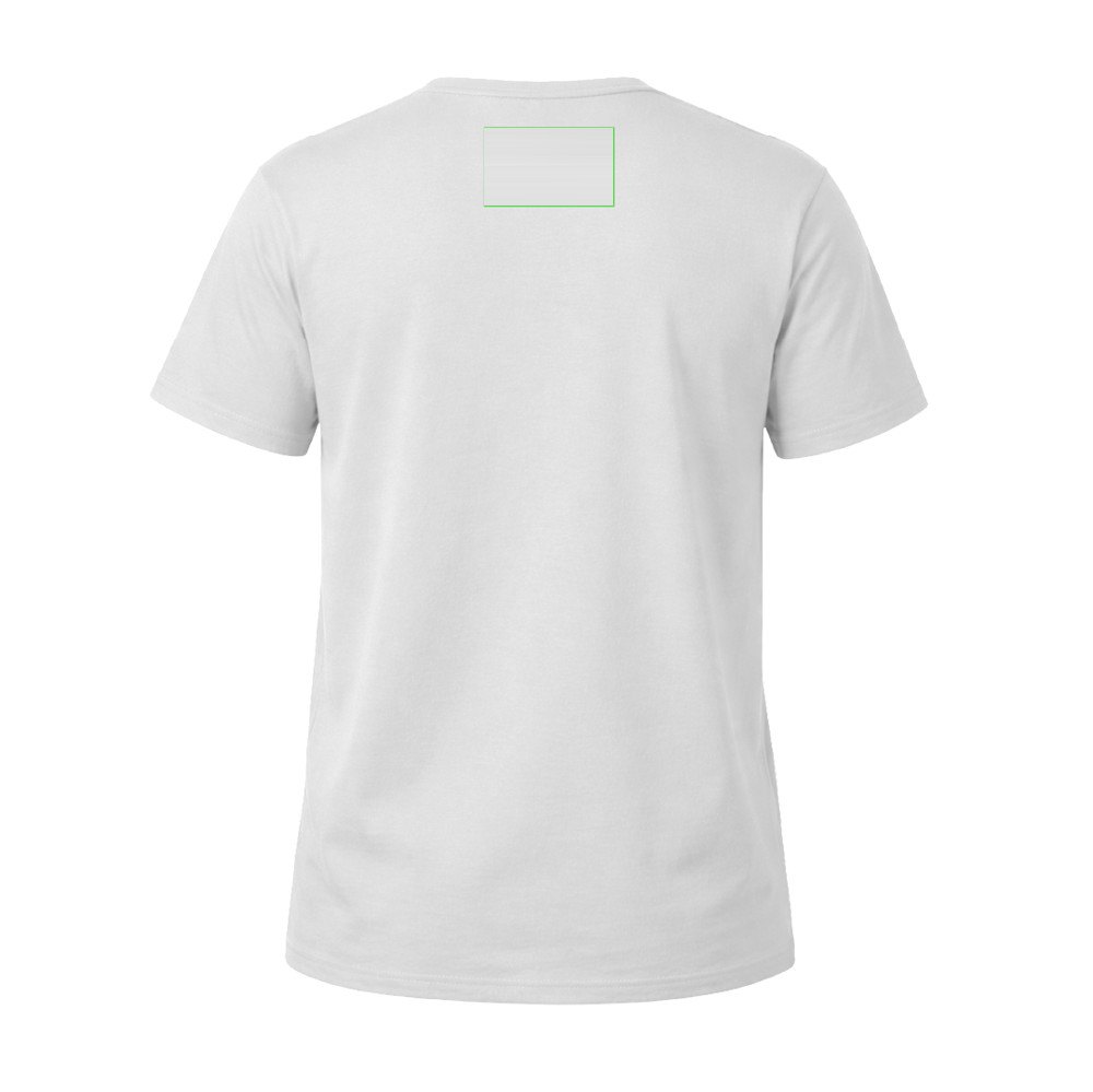 Volwassene Wit T-Shirt "keya" MC130 — drukvlak bovenrug