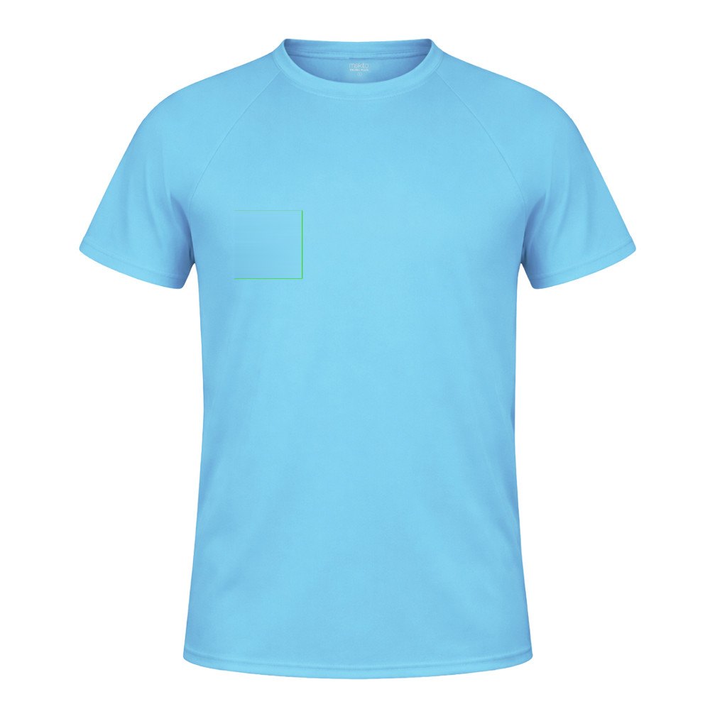 T-Shirt Volwassene Tecnic Plus — drukvlak rechterborst