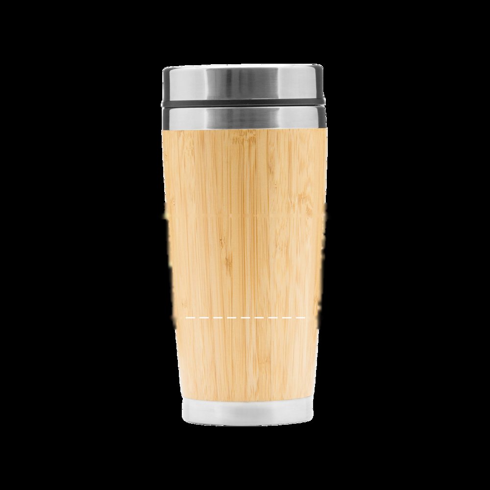 BAMBOO DRINK - Isoleerfles — drukvlak gecentreerd op voorkant