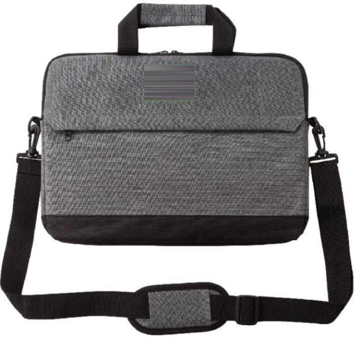 Laptoptas | Polyester 600D | 15 inch | Tweekleurig — drukvlak voorzijde boven
