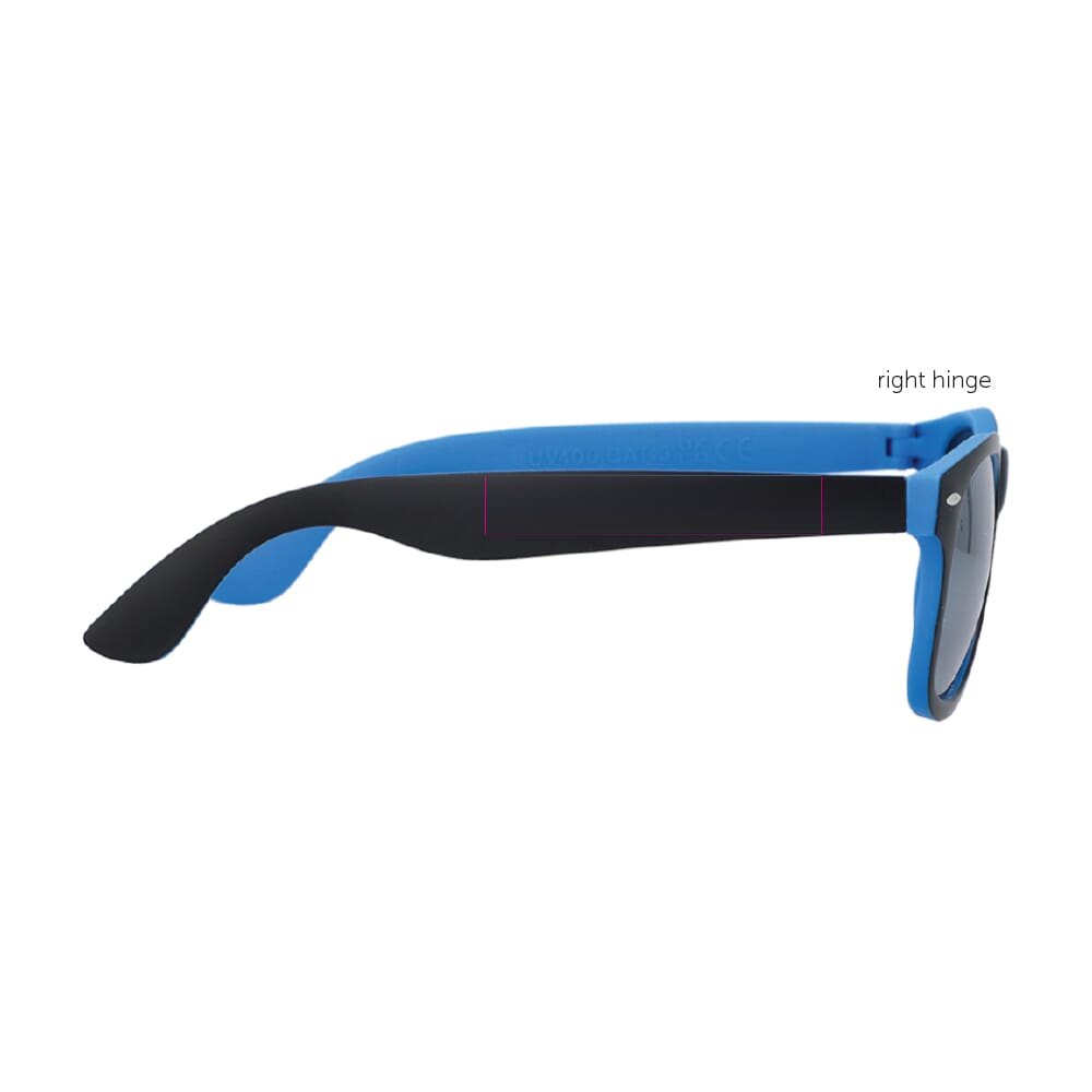 Zonnebril Tate spiegelglas UV400 — drukvlak 1 cm vanaf scharnier rechts