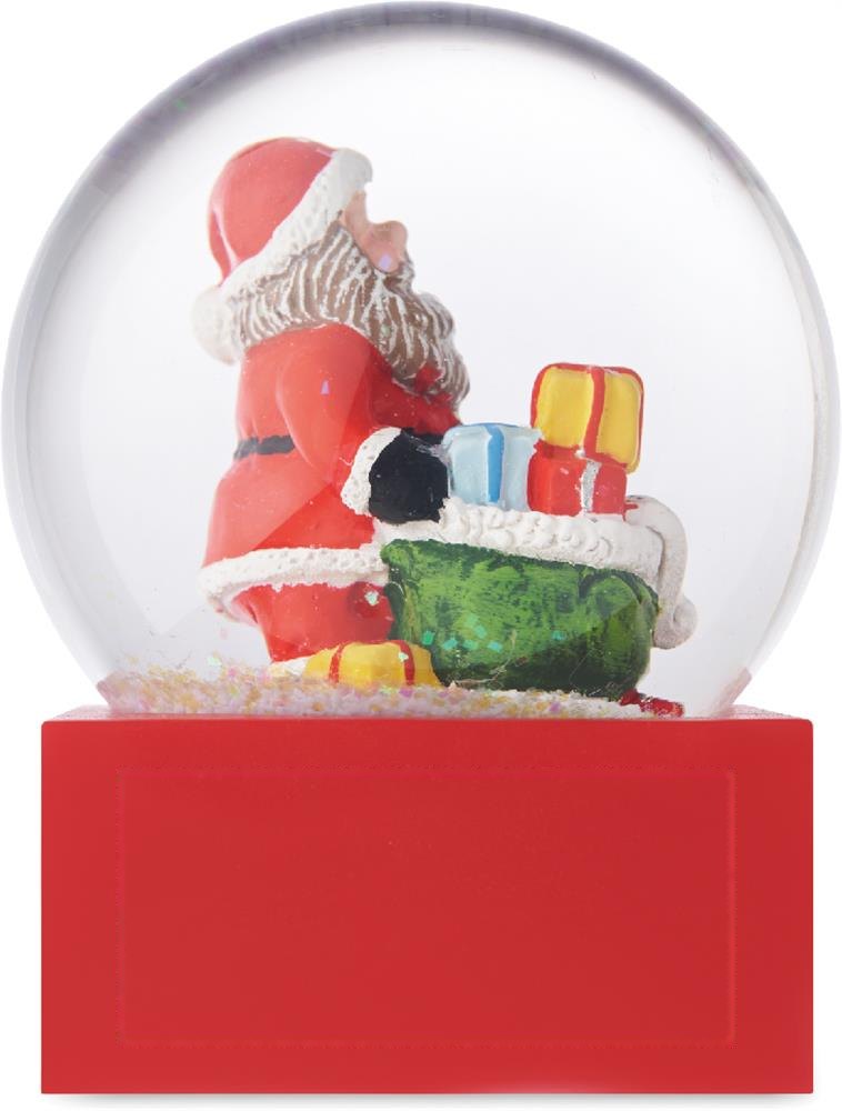 SANTISIMO - Sneeuwbol ornament — drukvlak linkerkant van de voet