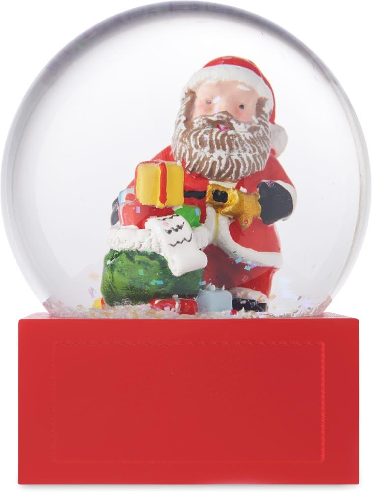 SANTISIMO - Sneeuwbol ornament — drukvlak voorkant van de voet