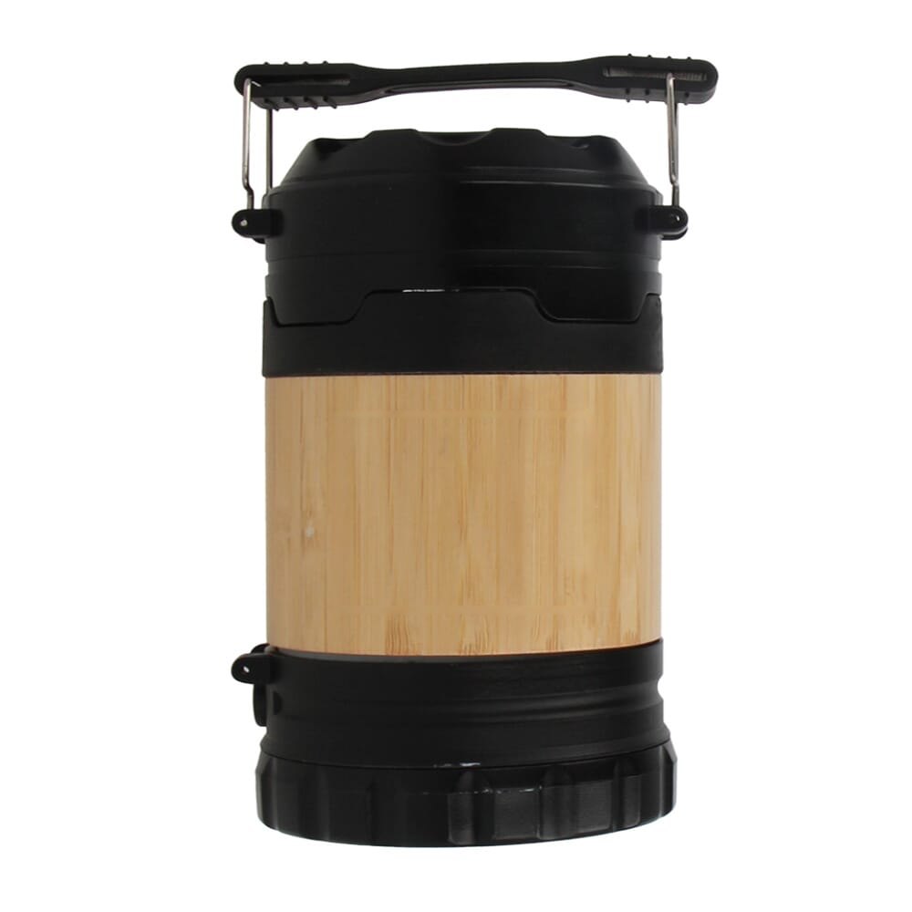 ABS & Bamboe Lamp & Zaklamp — drukvlak voorzijde op het bamboe