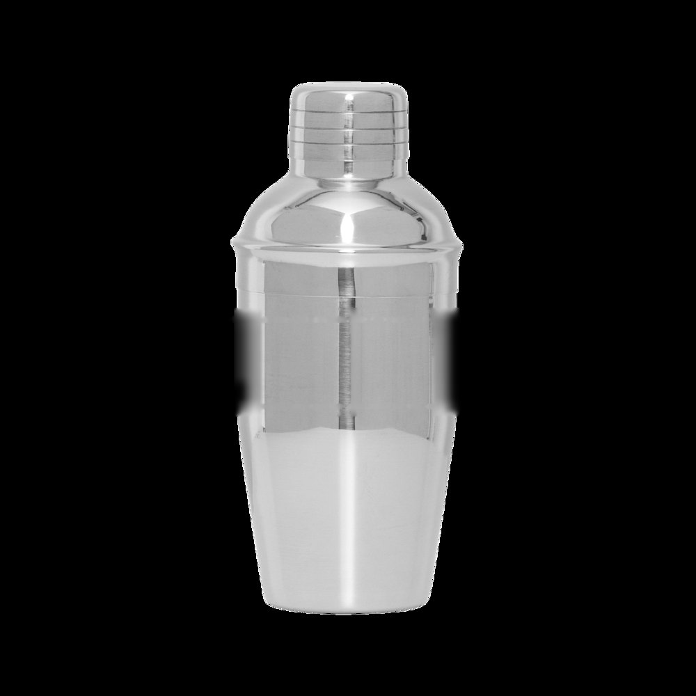 HAPPY HOUR - RVS-cocktailshaker — drukvlak gecentreerd rond het bovenste gedeelte