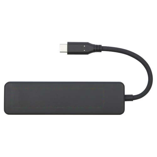 Loop RCS gerecyclede plastic multimedia-adapter USB 2.0-3.0 met HDMI-poort — drukvlak voorzijde