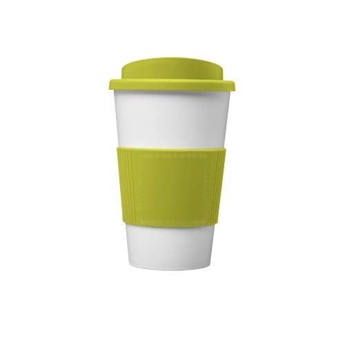 Americano® 350 ml geïsoleerde beker met grip — drukvlak voorzijde
