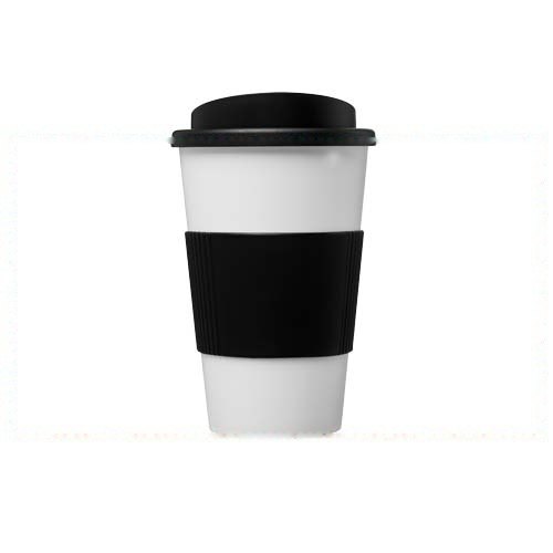 Americano® 350 ml geïsoleerde beker met grip — drukvlak rondom