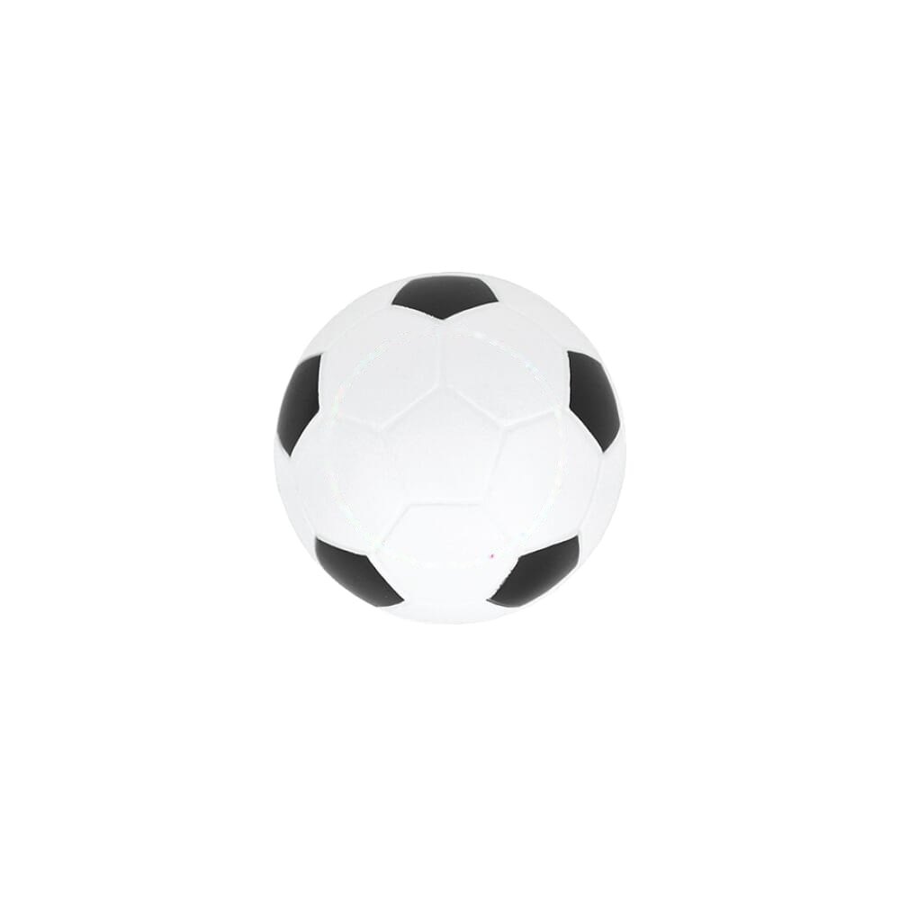 Anti-stressbal voetbal Ø 6cm — drukvlak groot op de bal