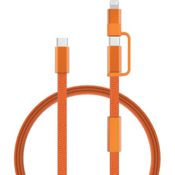 Arc RCS 60W 120 cm 2-in-1 snellaadkabel — drukvlak artikel voorzijde