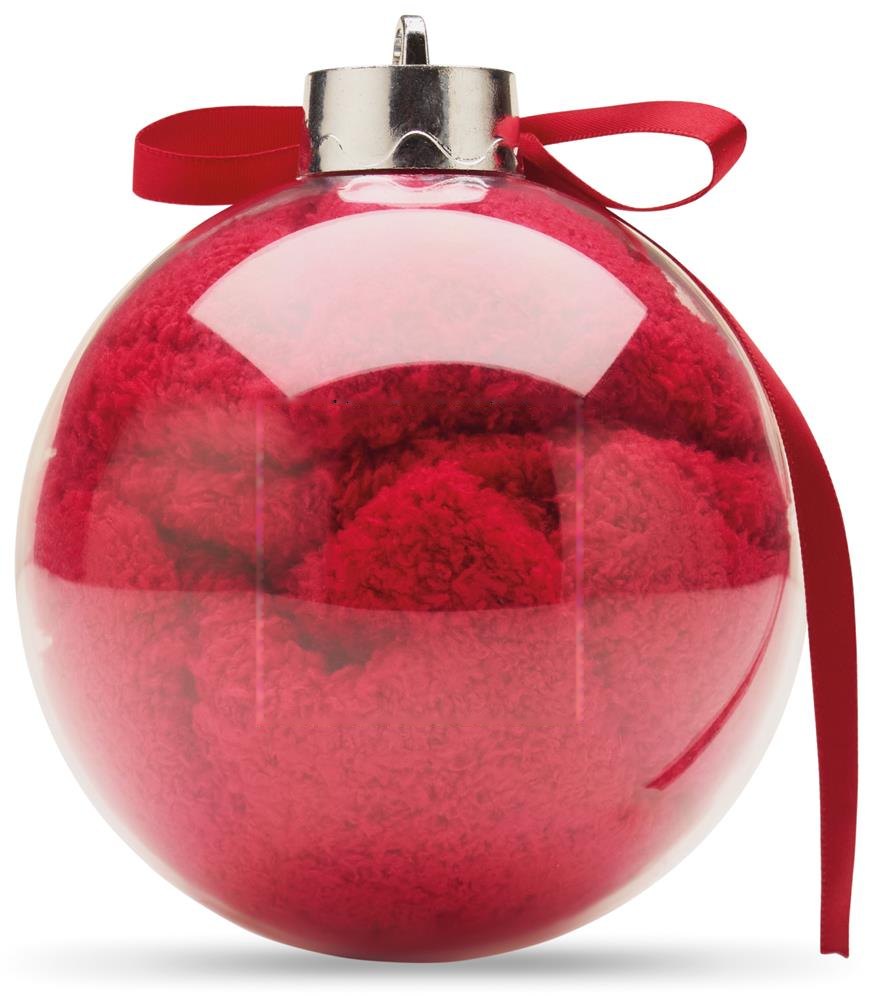 SNUG L - Kerstman sokken balornament — drukvlak midden op de achterkant