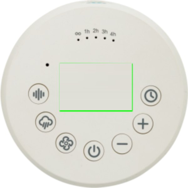 Flora RCS gerecycled kunststof white noise speaker — drukvlak artikel bovenzijde