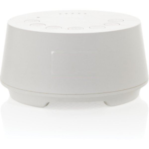 Flora RCS gerecycled kunststof white noise speaker — drukvlak artikel voorzijde