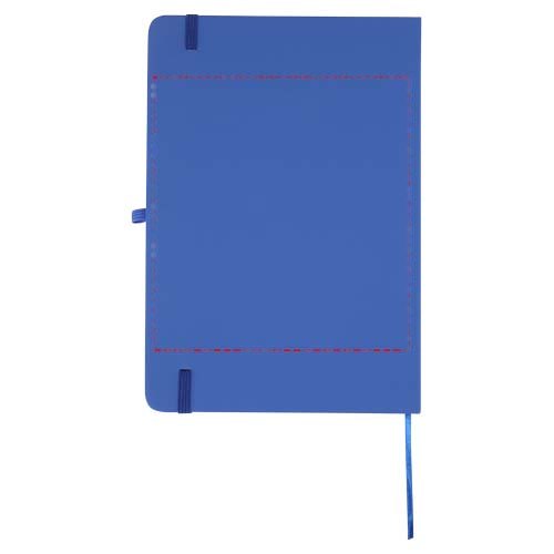 Spectrum A5 notitieboek van gerecycled papier en balpen-set — drukvlak achterzijde
