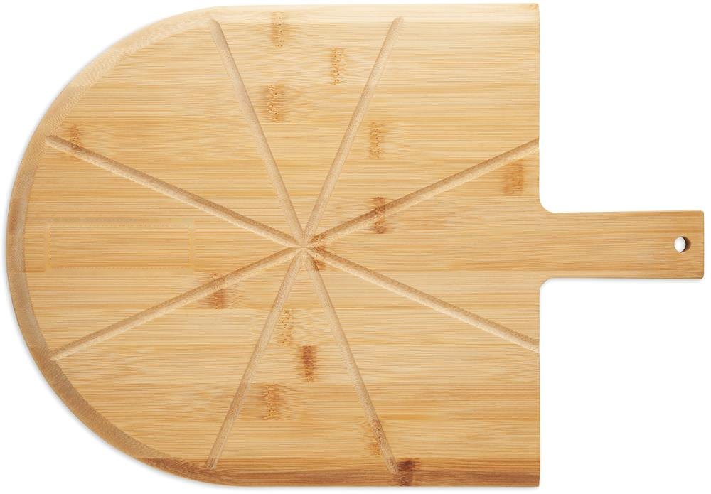 NAPOLITANA - Bamboe pizzabord & snijder — drukvlak board zijde 2