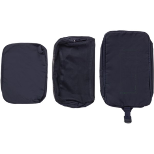 KENTO URBAN RCS gerecyclede nylon packing cube set — drukvlak artikel achterzijde