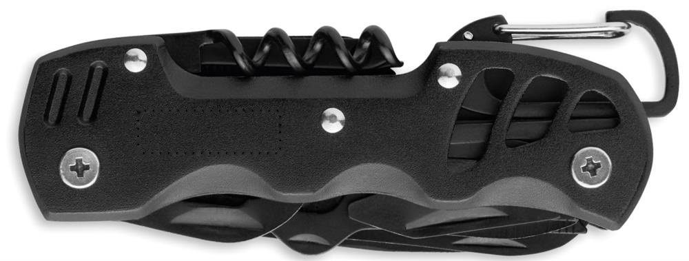 MYTOOL - 13-in-1 multitool mes — drukvlak links op het handvat