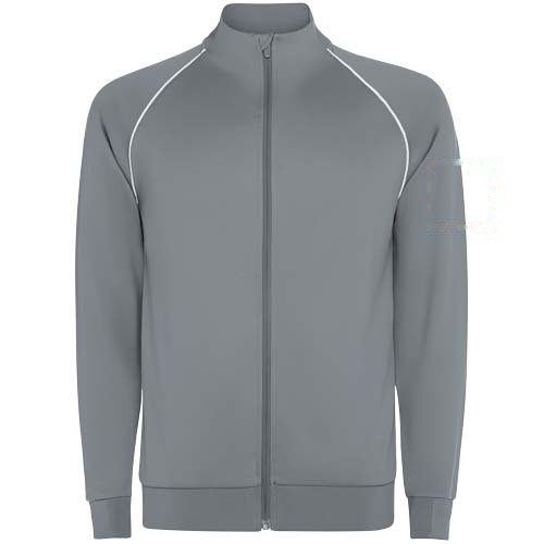 Valier herensweatshirt met doorlopende rits — drukvlak linker bicep