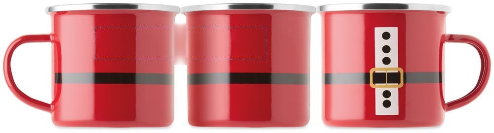 SANTAMEL - Kerstman emaille mok 300ml — drukvlak drukvlak 2
