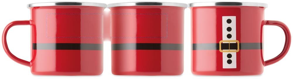 SANTAMEL - Kerstman emaille mok 300ml — drukvlak drukvlak 1