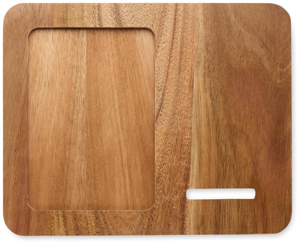 FINWOOD - Acacia frame & lader 15W — drukvlak onderaan over de breedte