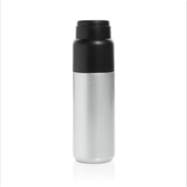Thermocup RCS recycled geisoleerde fles met beker 500ml — drukvlak artikel voorzijde onder