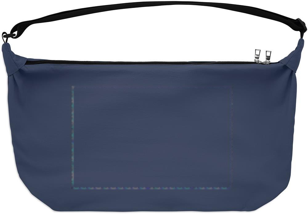 SLING - Nylon urban crossbody tas — drukvlak midden op de achterzijde