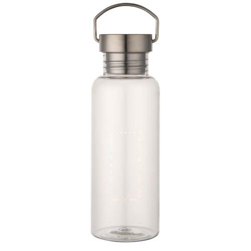 Thor 600 ml RCS-waterfles van gerecycled RPET — drukvlak voorzijde