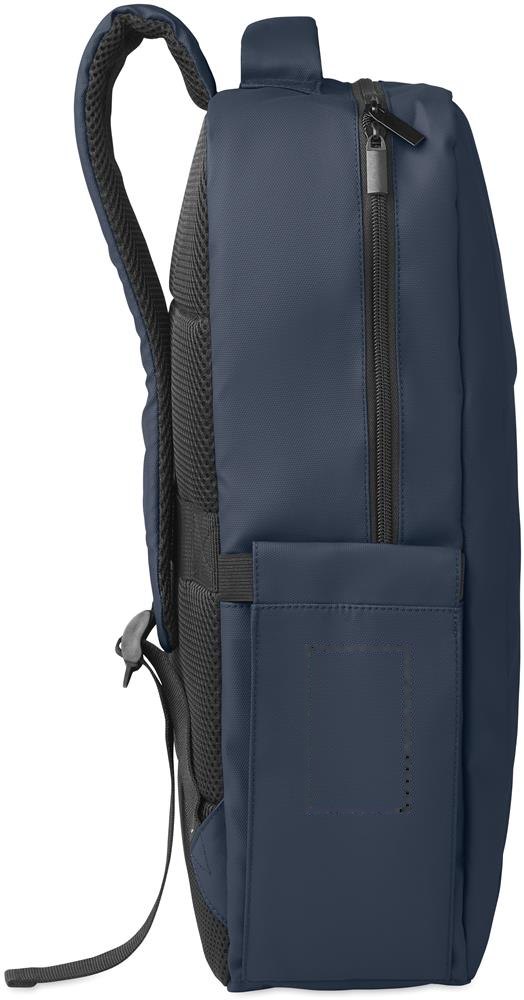 METRO - 15" PU RPET laptop rugzak — drukvlak links vak