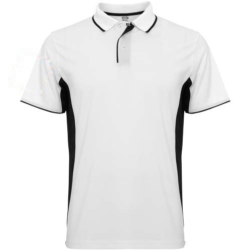 Montmelo 150 g/m² unisex sportpolo met korte mouwen — drukvlak rechter bicep